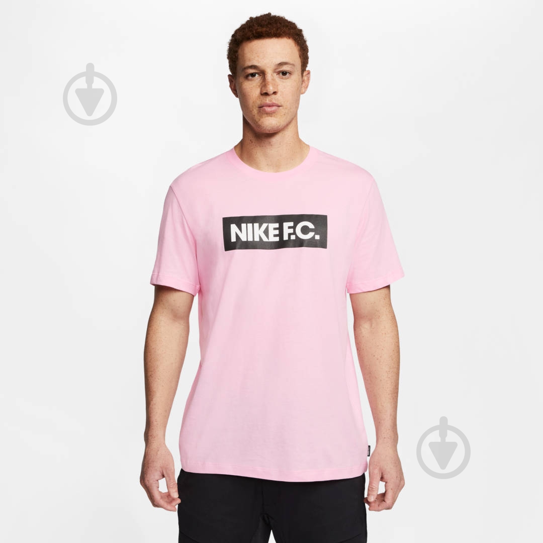 Футболка Nike M NK FC TEE ESSENTIALS CT8429-654 р.S розовый - фото 4