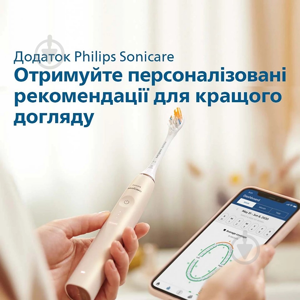 Набор Philips Sonicare Diamond Clean Prestige 9900 электрическая зубная щетка HX9992/11 + насадки HX9052/87 - фото 15