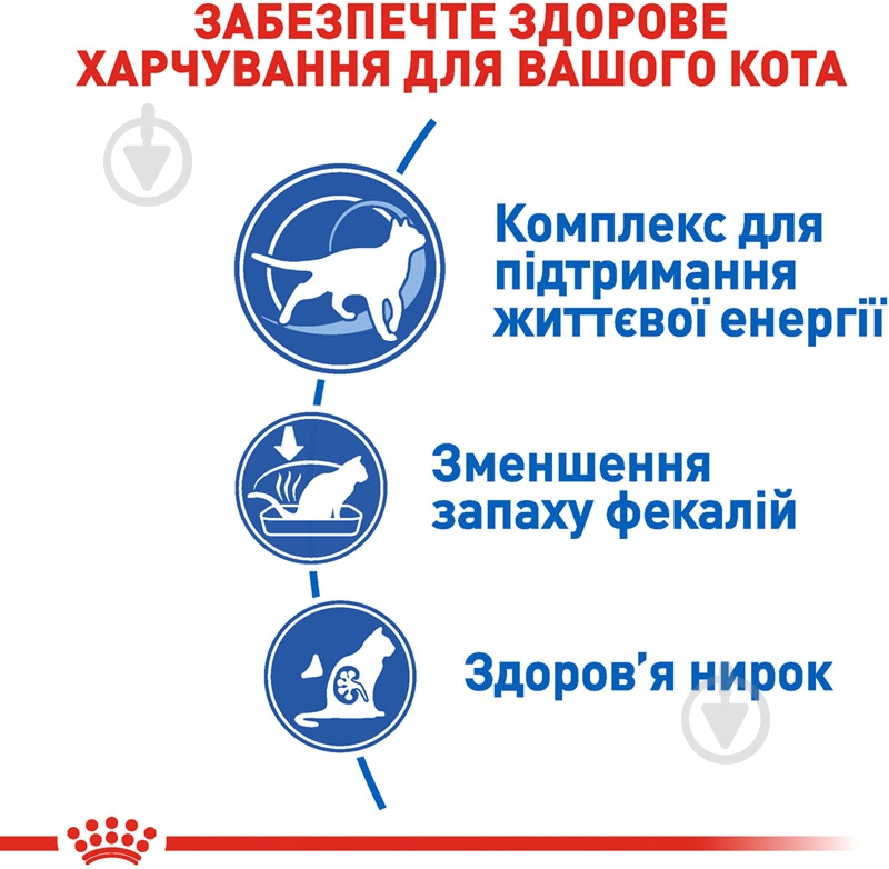 Корм сухой полнорационный для взрослых кошек в возрасте от 7 до 12 лет Royal Canin Indoor 7+ птица, пшеница 1,5 кг - фото 5 Корм сухой полнорационный для взрослых кошек в возрасте от 7 до 12 лет Royal Canin Indoor 7+ птица, пшеница 1,5 кг - фото 5