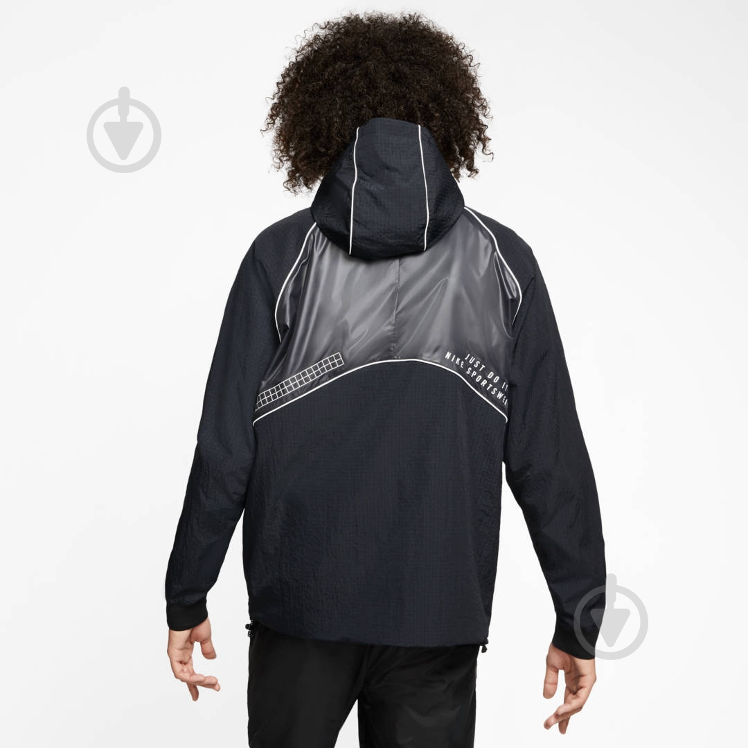 Ветровка мужская демисезонная Nike M NSW DNA WVN JACKET CT9958-010 р.L черная - фото 5