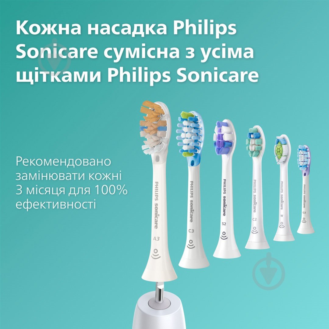 Набір Philips Series 9000 електрична зубна щітка HX9911/19 + насадки HX9052/87 - фото 16