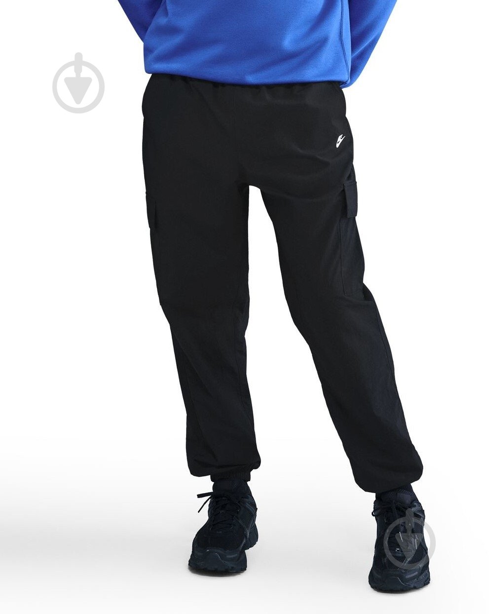 Брюки Nike M NK CLUB WVN CARGO PANT HJ1990-010 р. L черный - фото 1