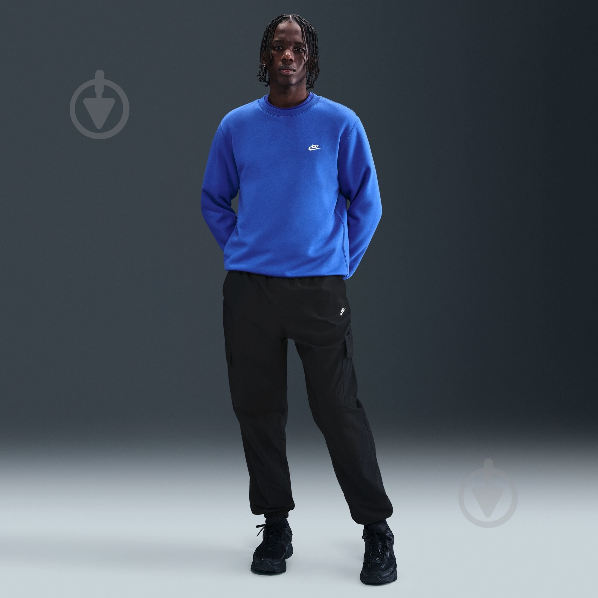 Брюки Nike M NK CLUB WVN CARGO PANT HJ1990-010 р. L черный - фото 10