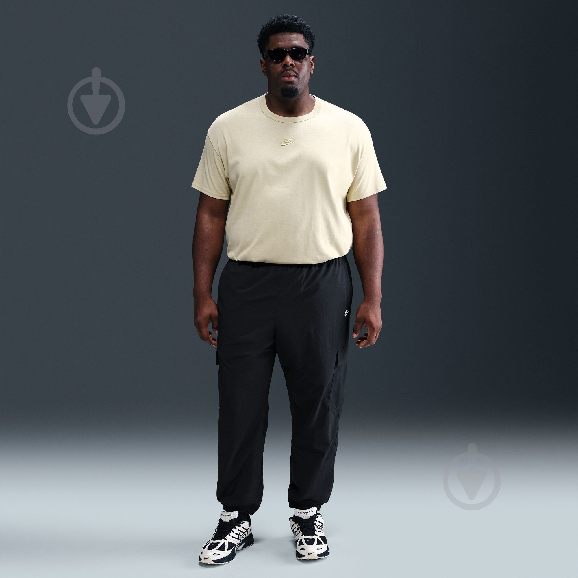 Брюки Nike M NK CLUB WVN CARGO PANT HJ1990-010 р. L черный - фото 14