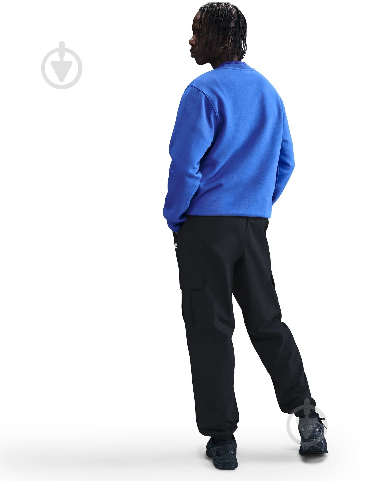 Брюки Nike M NK CLUB WVN CARGO PANT HJ1990-010 р. L черный - фото 3