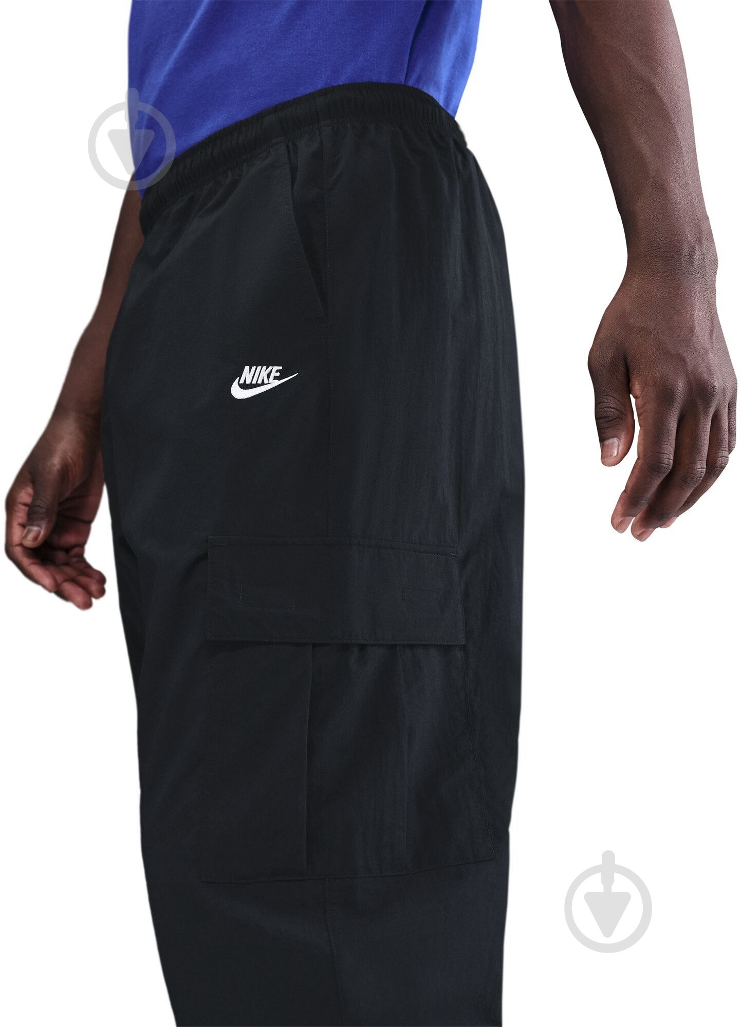 Брюки Nike M NK CLUB WVN CARGO PANT HJ1990-010 р. L черный - фото 5