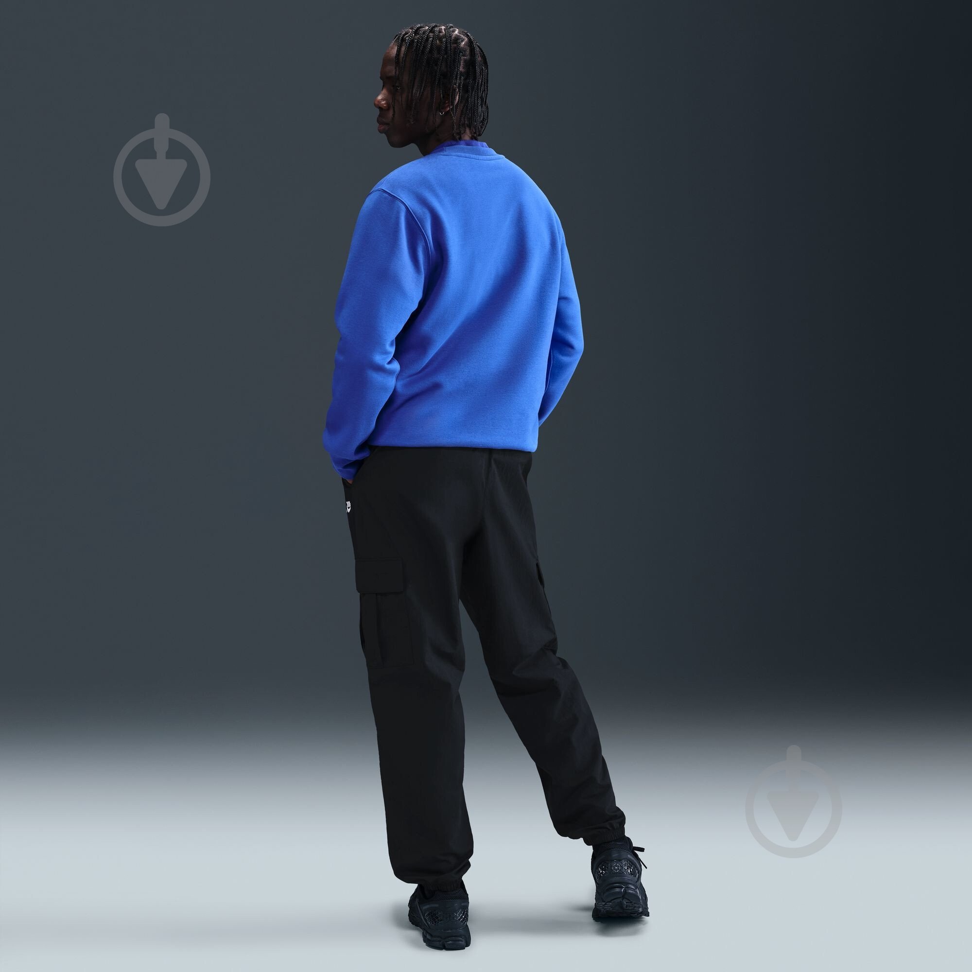 Брюки Nike M NK CLUB WVN CARGO PANT HJ1990-010 р. L черный - фото 9