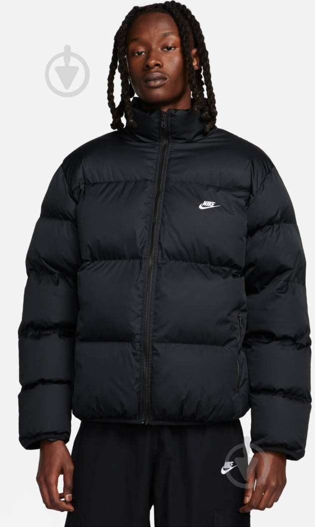 Куртка мужская зимняя Nike M NK TF CLUB PUFFER JKT FB7368-010 р.S черная - фото 1