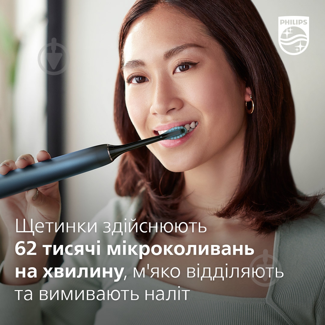 Набор Philips DiamondClean 9000 электрическая зубная щетка HX9911/88 + насадки HX9052/88 - фото 15
