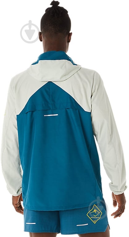 Ветровка Asics FUJITRAIL ANORAK 2011C382-407 р.2XL синяя - фото 2