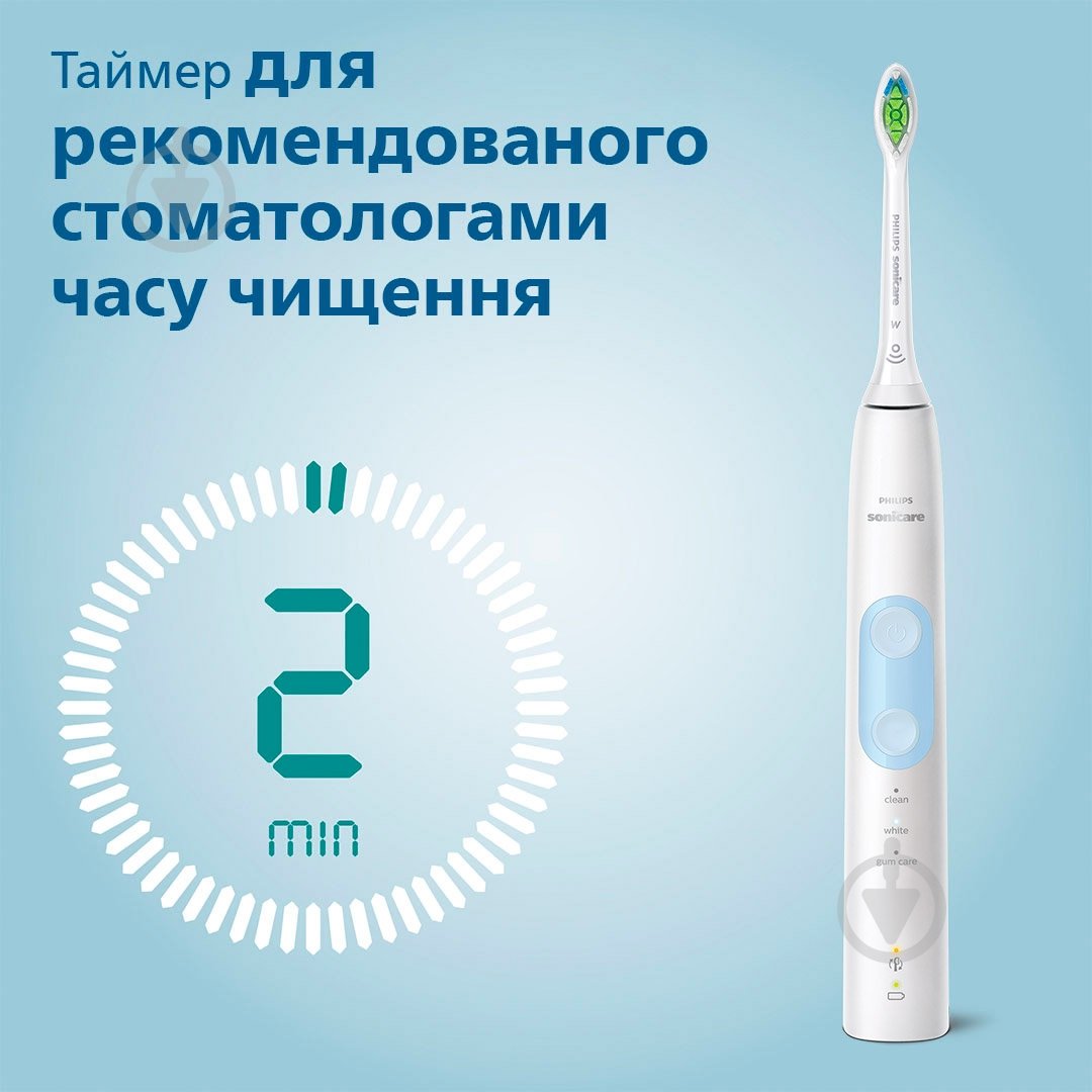Електрична зубна щітка Philips HX6859/29 + насадки HX9054/87 - фото 4