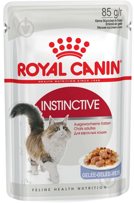 Корм влажный для взрослых кошек Royal Canin Instinctive in gravy в желе мясо 85 г - фото 1