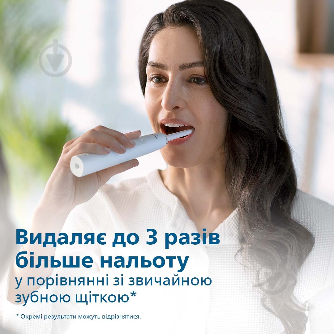 Електрична зубна щітка Philips Sonicare 3100 series HX3671/13 + насадки HX9054/87 - фото 5