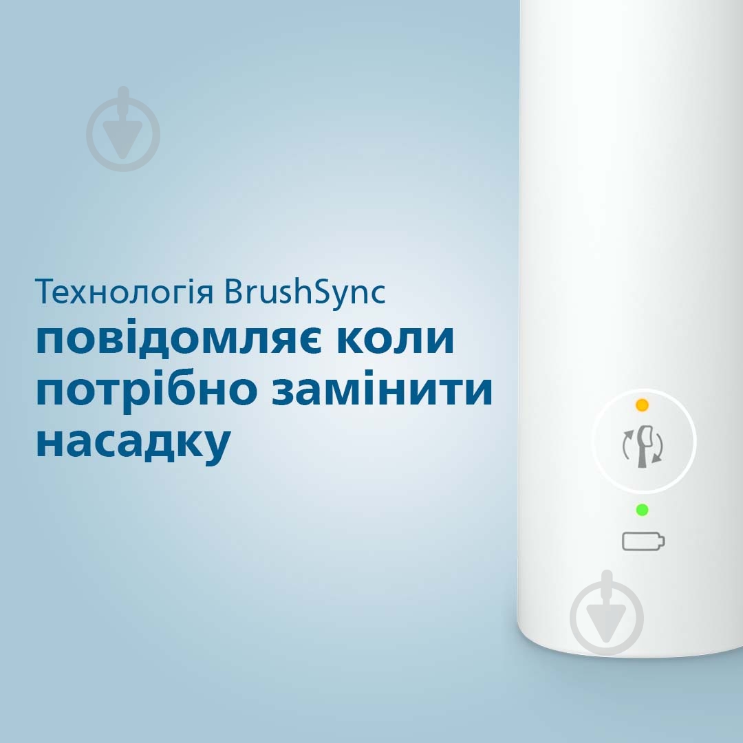 Електрична зубна щітка Philips Sonicare 3100 series HX3671/13 + насадки HX9054/87 - фото 11