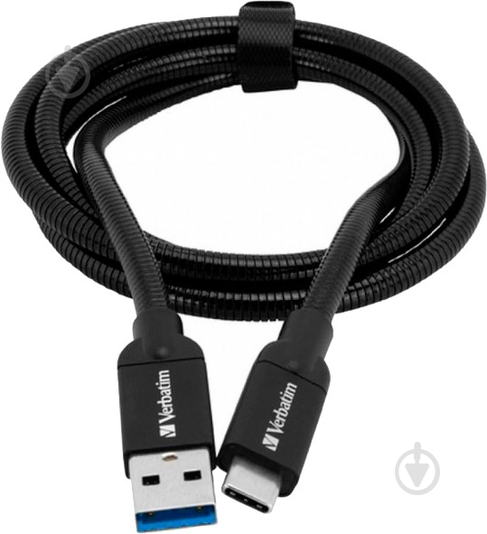Дата-кабель Verbatim USB 2.0 AM – Lightning 1 м black (48871) - фото 1