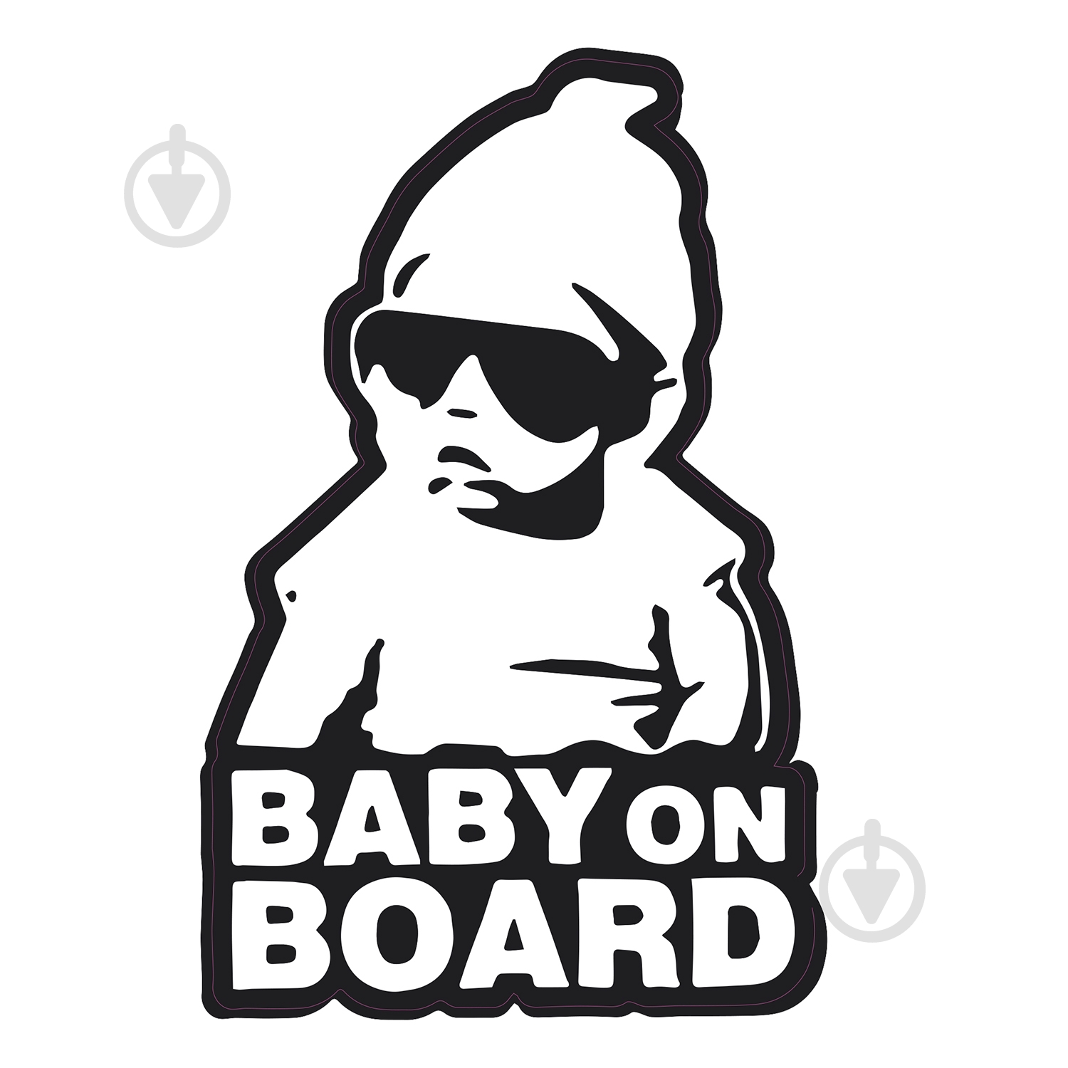 Наліпка Patron Baby on board (Sticker-060) - фото 1 Наліпка Patron Baby on board (Sticker-060) - фото 1