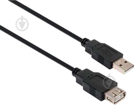 Дата-кабель Vinga USB 2.0 AM/AF 3 м black (VCPUSBAMAF3BK) - фото 1