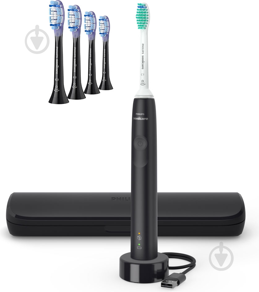Електрична зубна щітка Philips Sonicare 3100 HX3673/14 + насадки HX9054/88 - фото 1