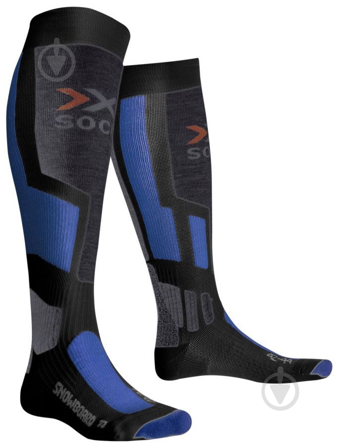 Шкарпетки X-Socks Snowboard X020361 р.35-38 сіро-синій - фото 1 Шкарпетки X-Socks Snowboard X020361 р.35-38 сіро-синій - фото 1