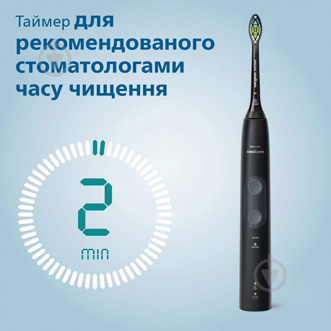 Електрична зубна щітка Philips HX6830/53 + насадки HX9054/88 - фото 9