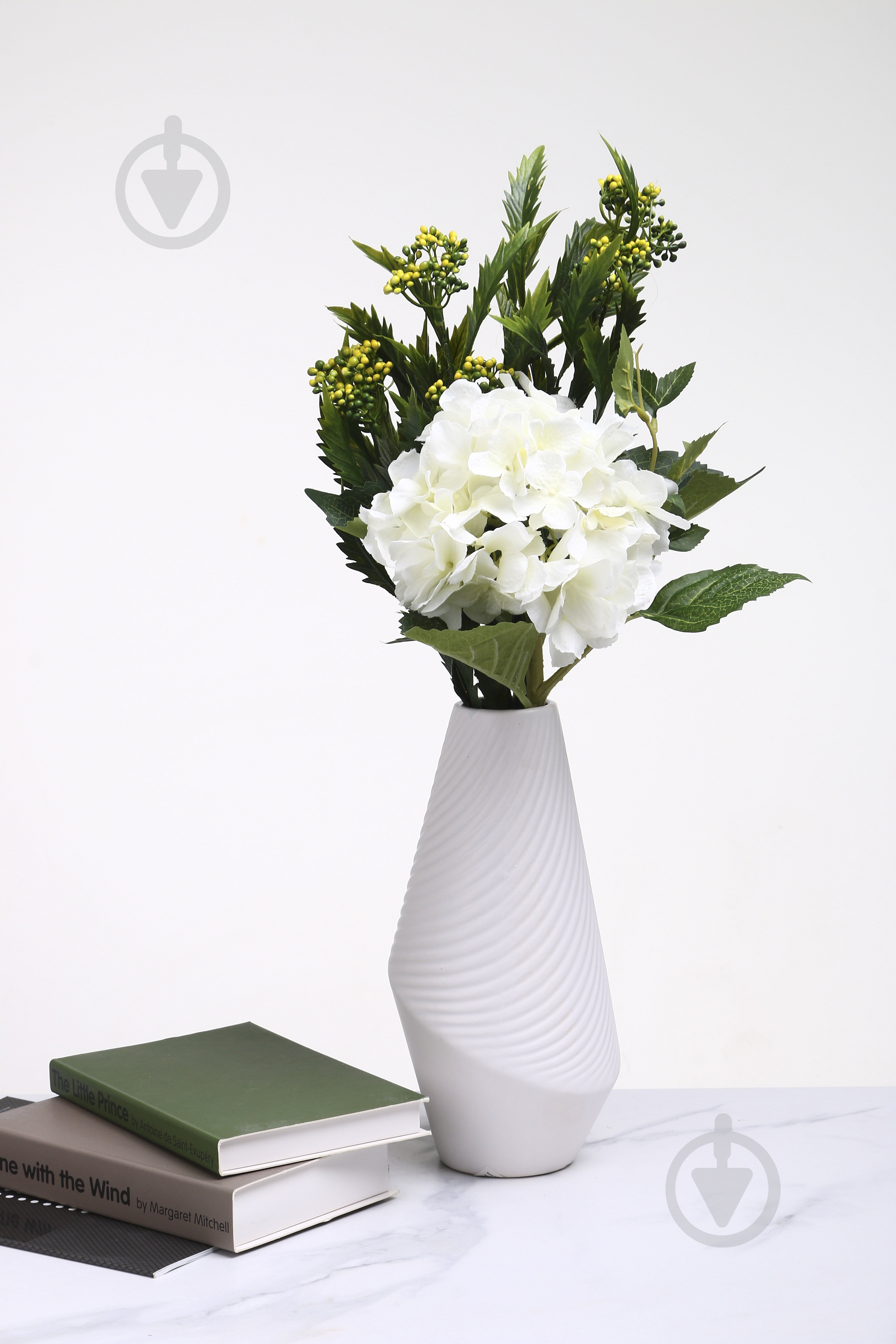 Ваза Тепін керамічна DLP23122A 26,3 см біла DLP23122A - фото 5