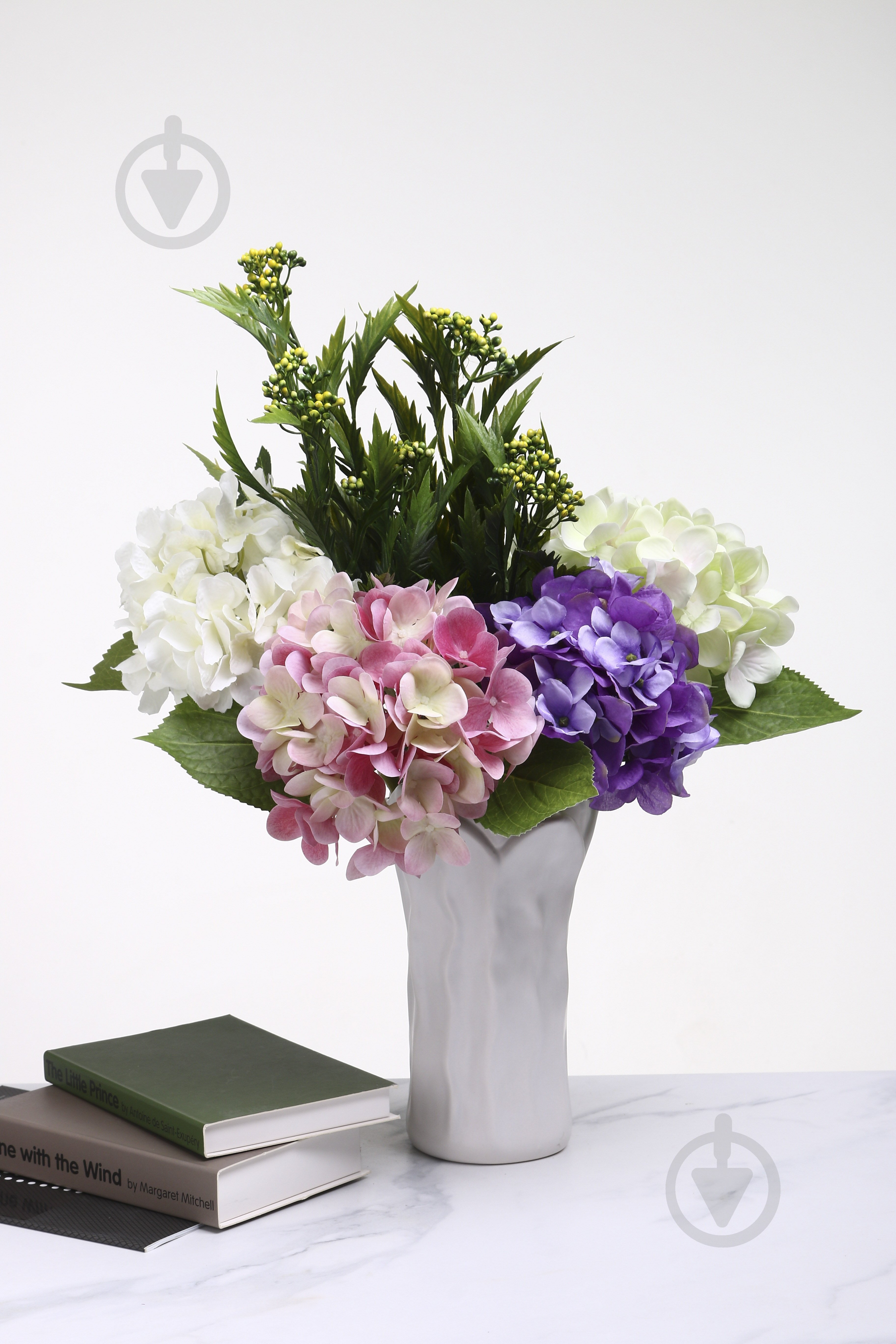 Ваза Оллин керамическая DLP2244A-1 23 см белая DLP2244A-1 - фото 4