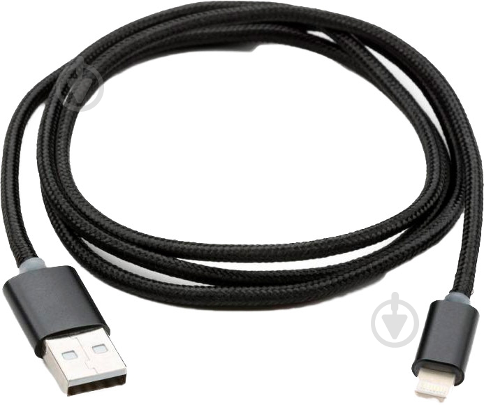 Дата-кабель Vinga USB 2.0 AM – Lightning 1 м black (VCPDCLLED1BK) - фото 2