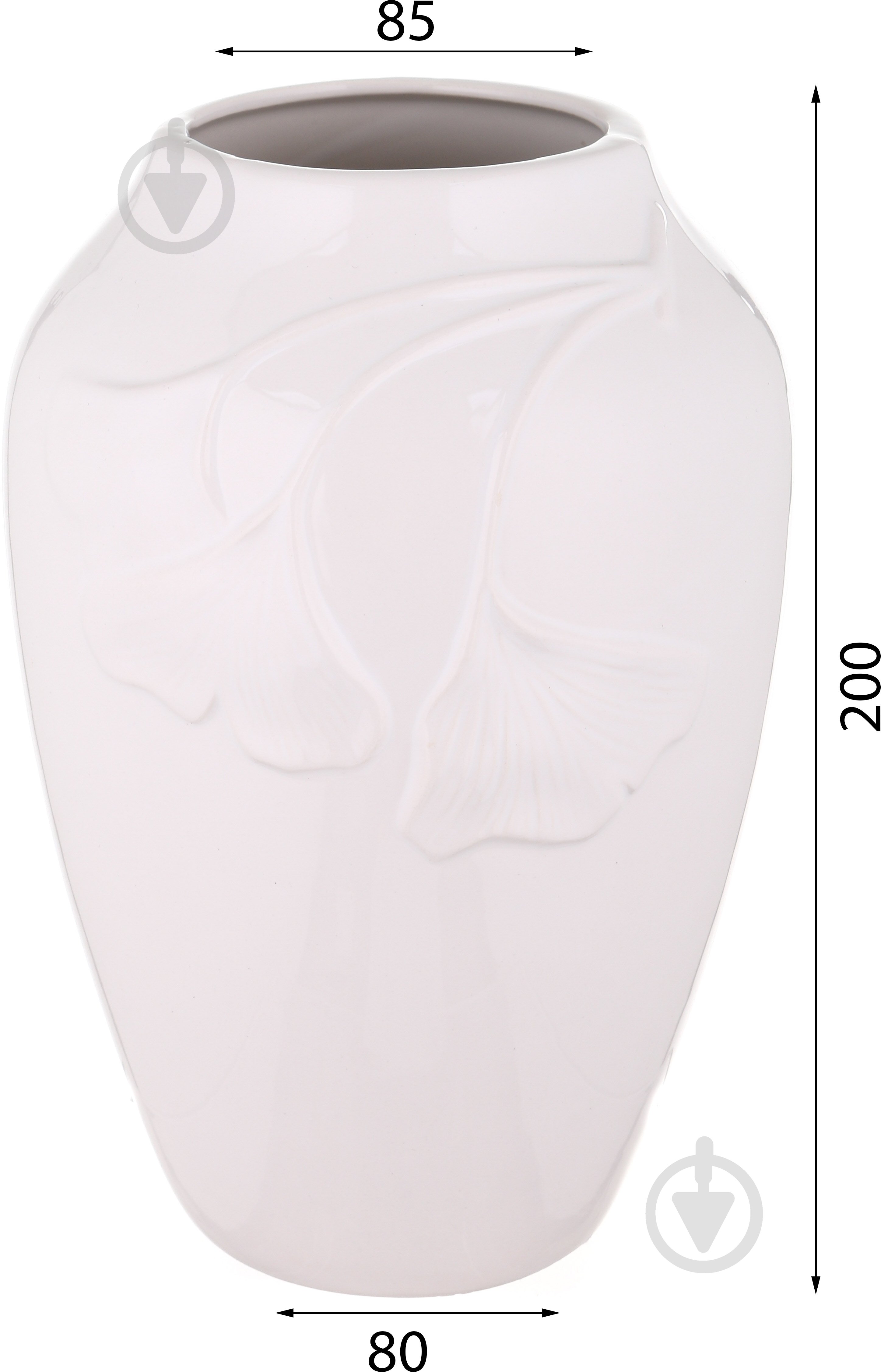 Ваза Нелли керамическая DLP20051A-2 20 см белая DLP20051A-2 - фото 3 Ваза Нелли керамическая DLP20051A-2 20 см белая DLP20051A-2 - фото 3