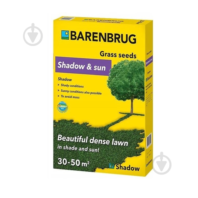 Семена Barenbrug газонная трава Shadow & Sun 1 кг - фото 1