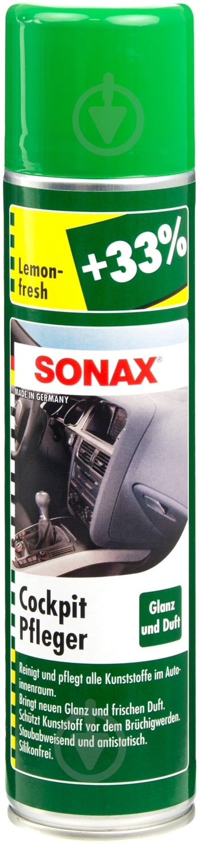 Очиститель для пластика SONAX лимон 400 мл - фото 1