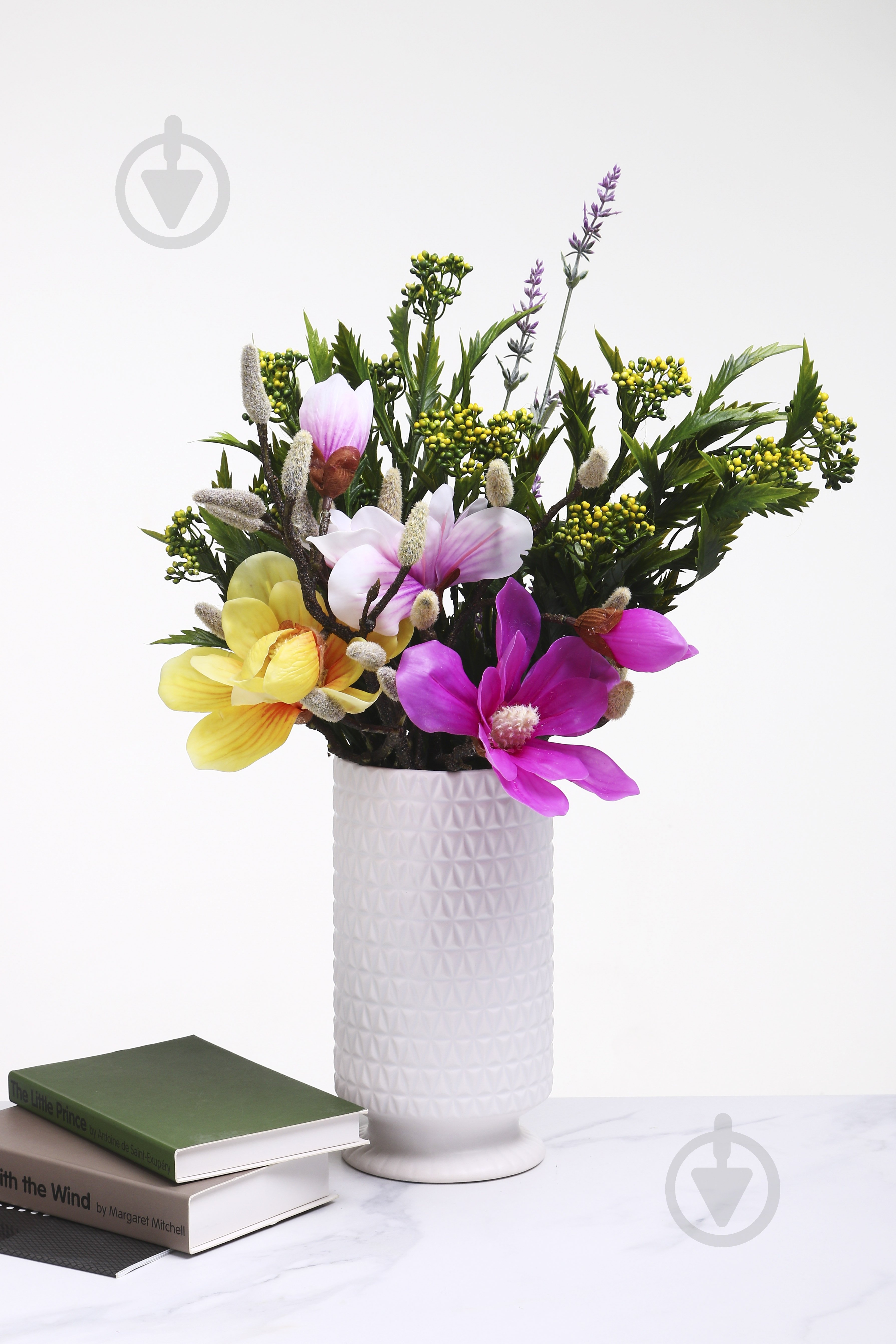 Ваза Холиско керамическая DLP2356A-1 24,5 см белая DLP2356A-1 - фото 4