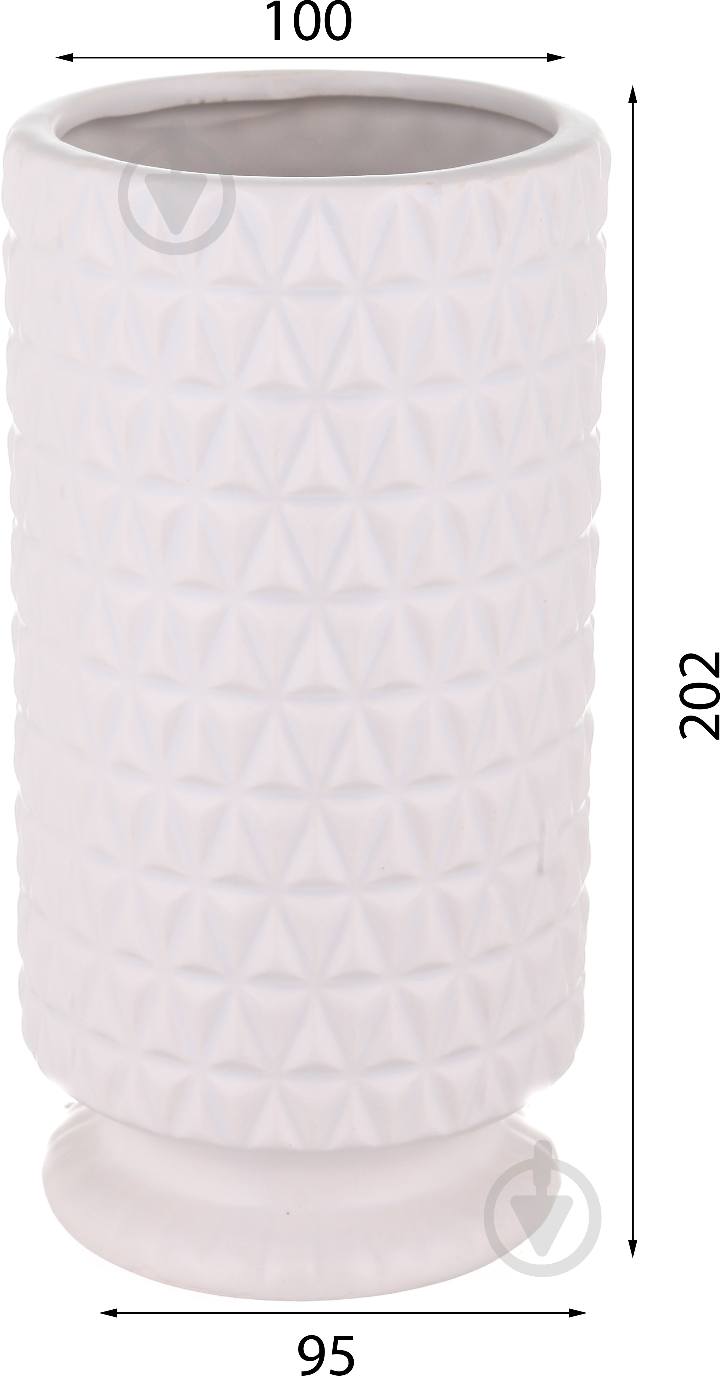 Ваза Холиско керамическая DLP2356A-2 20 см белая DLP2356A-2 - фото 3 Ваза Холиско керамическая DLP2356A-2 20 см белая DLP2356A-2 - фото 3