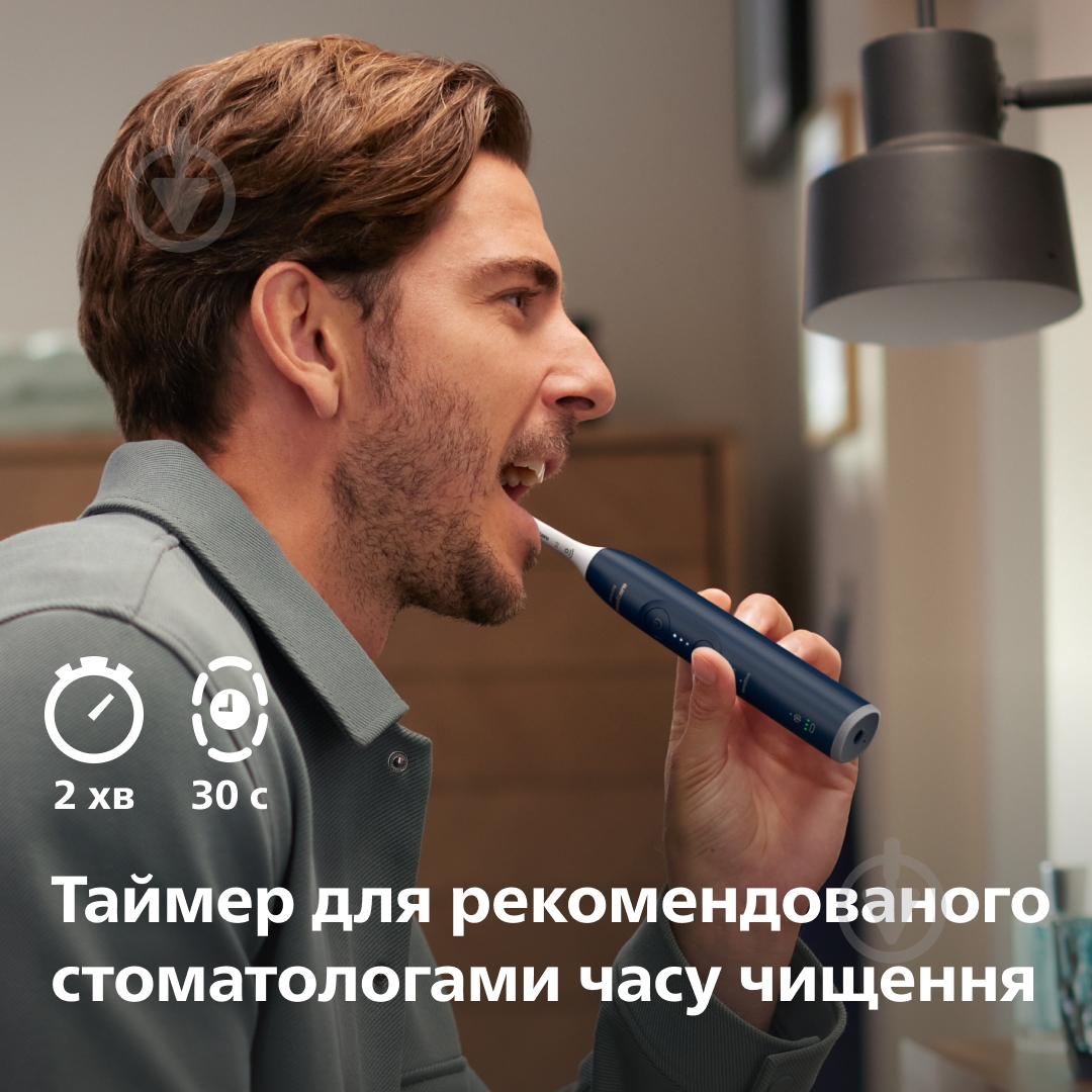 Набор Philips Series 6100 Электрическая зубная щетка HX7403/05 + насадки HX9092/87 - фото 9 Набор Philips Series 6100 Электрическая зубная щетка HX7403/05 + насадки HX9092/87 - фото 9