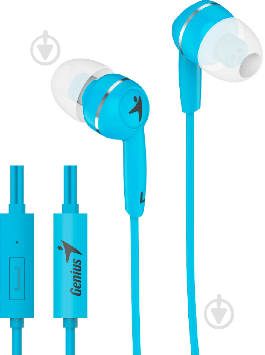 Гарнитура Genius HS-M320 Mic (31710005414) blue - фото 1