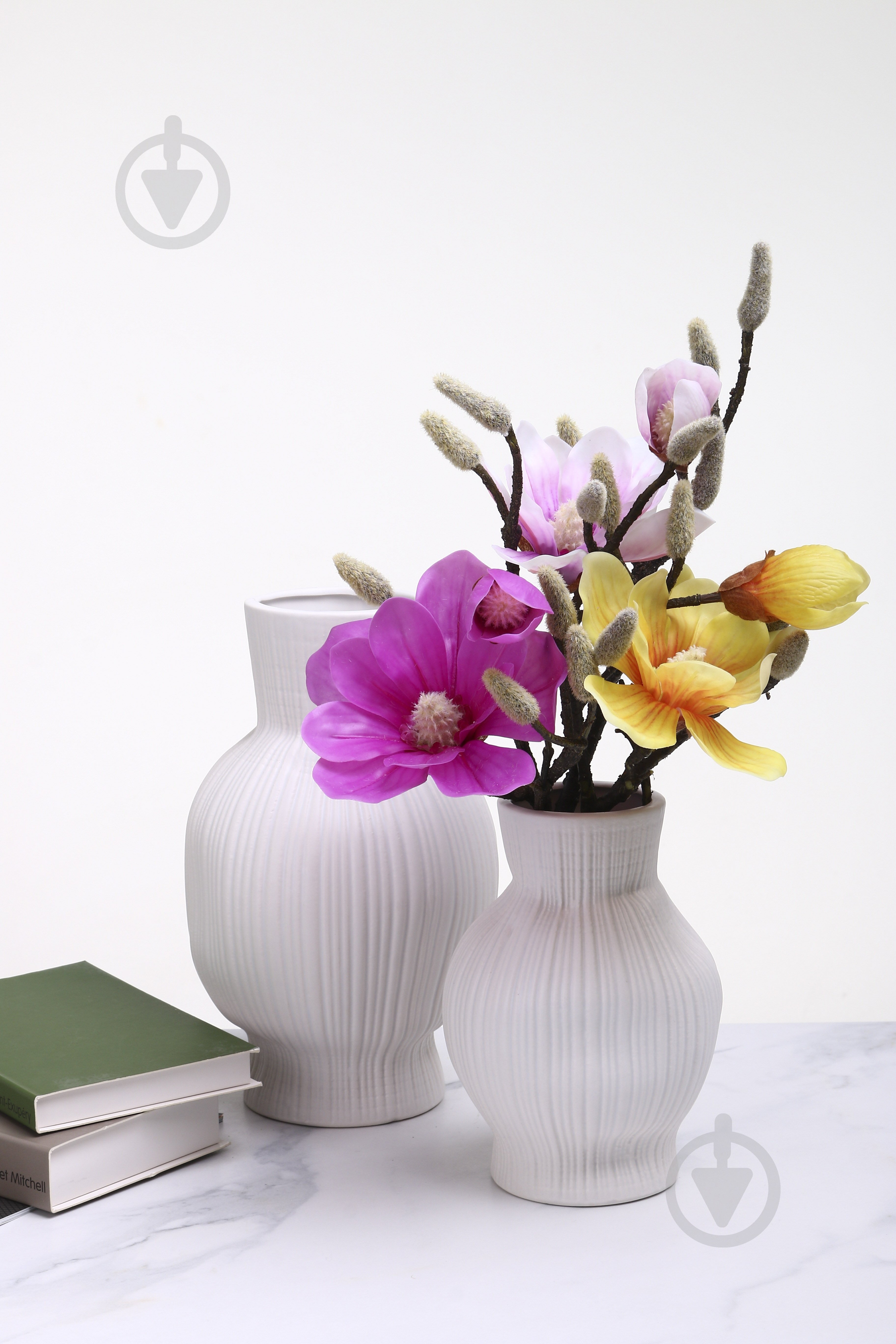 Ваза Амека керамическая DLP22175C-2 19,5 см белая DLP22175C-2 - фото 4