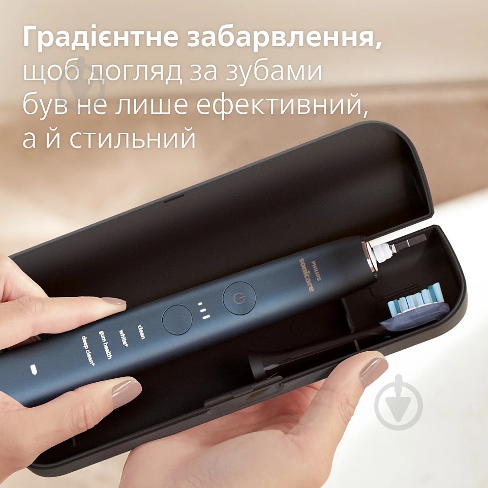 Набор Philips DiamondClean 9000 электрическая зубная щетка HX9911/88 + насадки HX9092/88 - фото 8
