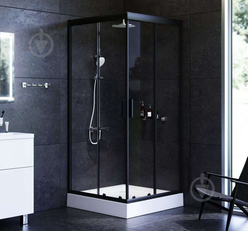 Душевое ограждение AM.PM Gem Square Slide 90x90см W90UG-403-090BT - фото 2 Душевое ограждение AM.PM Gem Square Slide 90x90см W90UG-403-090BT - фото 2