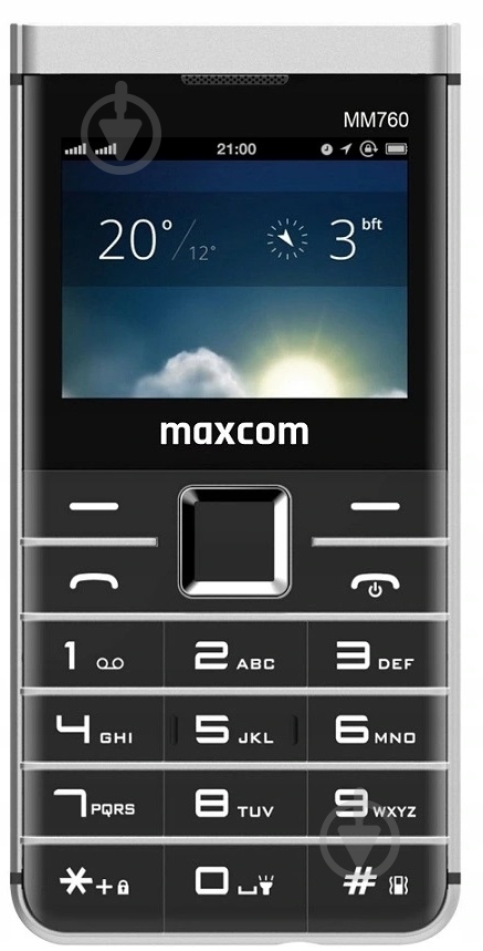 Мобильный телефон Maxcom MM760 black - фото 1