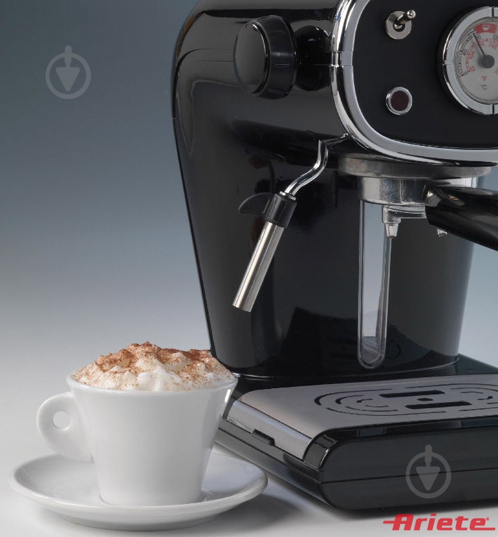 Кавоварка ріжкова Ariete Retro 1388 BK - фото 4 Кавоварка ріжкова Ariete Retro 1388 BK - фото 4