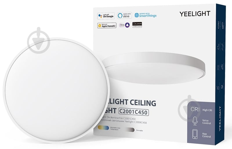 Смарт-светильник Yeelight C2001C450 Ceiling Light - 455mm - фото 1 Смарт-светильник Yeelight C2001C450 Ceiling Light - 455mm - фото 1