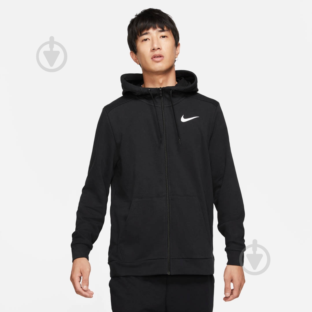 Джемпер Nike M NK DF HDIE FZ FL CZ6376-010 р.M-T чорний - фото 1