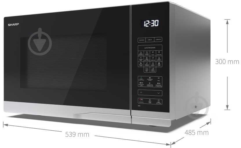 Микроволновая печь Sharp YC-PC322AE-S - фото 5