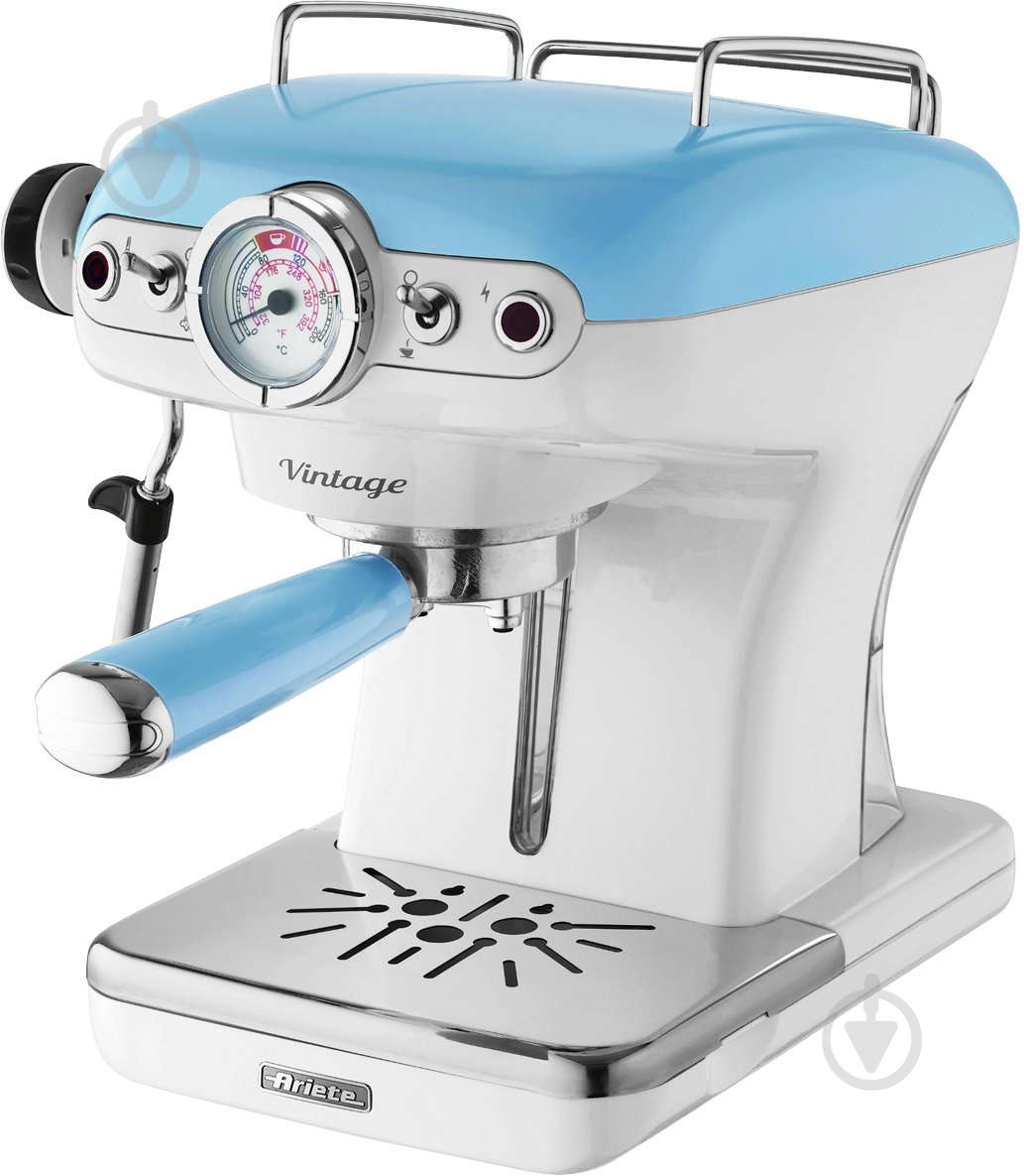 Кофеварка рожковая Ariete Vintage 1389 BL - фото 1 Кофеварка рожковая Ariete Vintage 1389 BL - фото 1