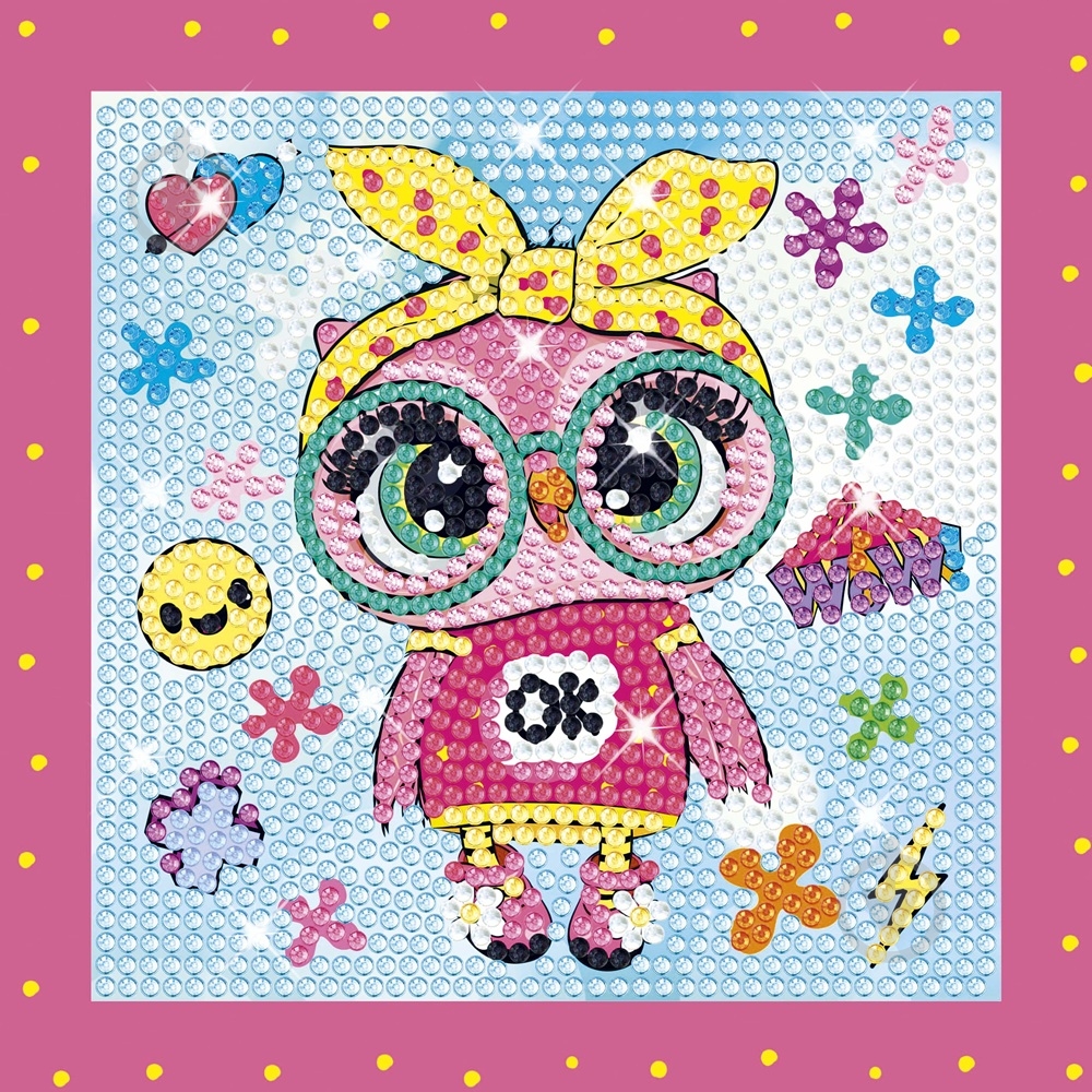 Мозаика CRAZE Сова зі стразами 47385 - фото 3