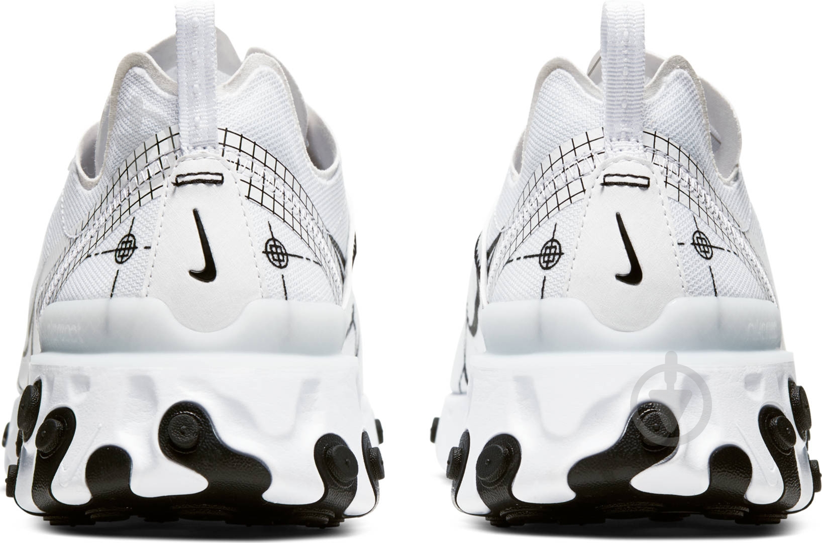 Кросівки чоловічі демісезонні Nike React Element 55 CU3009-100 р.40,5 білі - фото 2