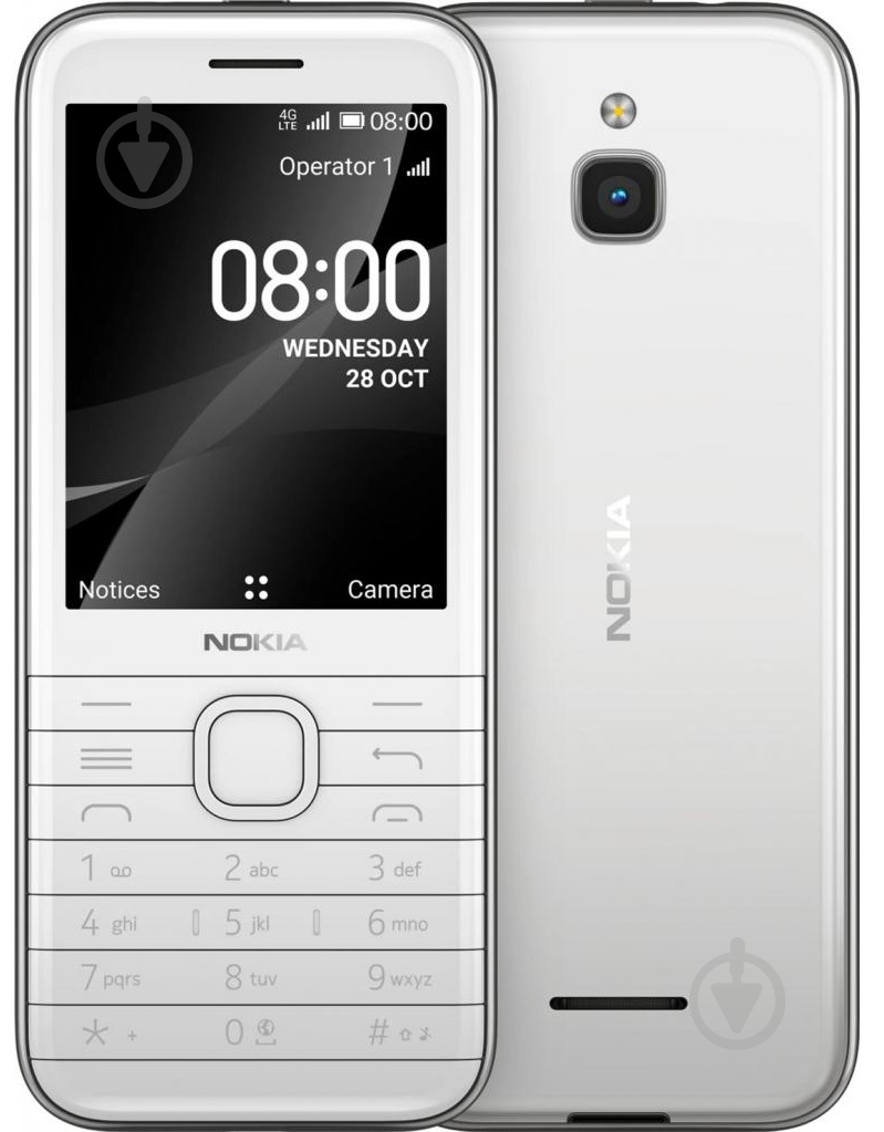 Мобильный телефон Nokia 8000 DS 4G white - фото 1
