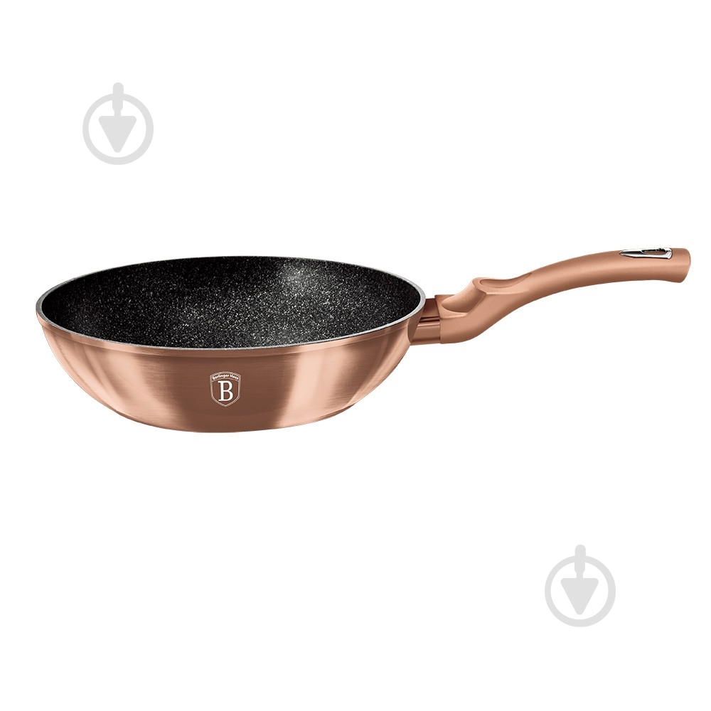 Сковорода wok Berlinger Haus Metallic Line ROSE GOLD Edition 28 см BH 1512N - фото 1