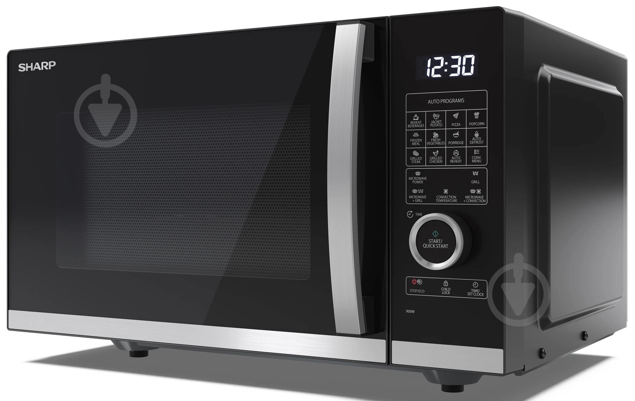 Микроволновая печь Sharp YC-QC254AE-B - фото 3 Микроволновая печь Sharp YC-QC254AE-B - фото 3