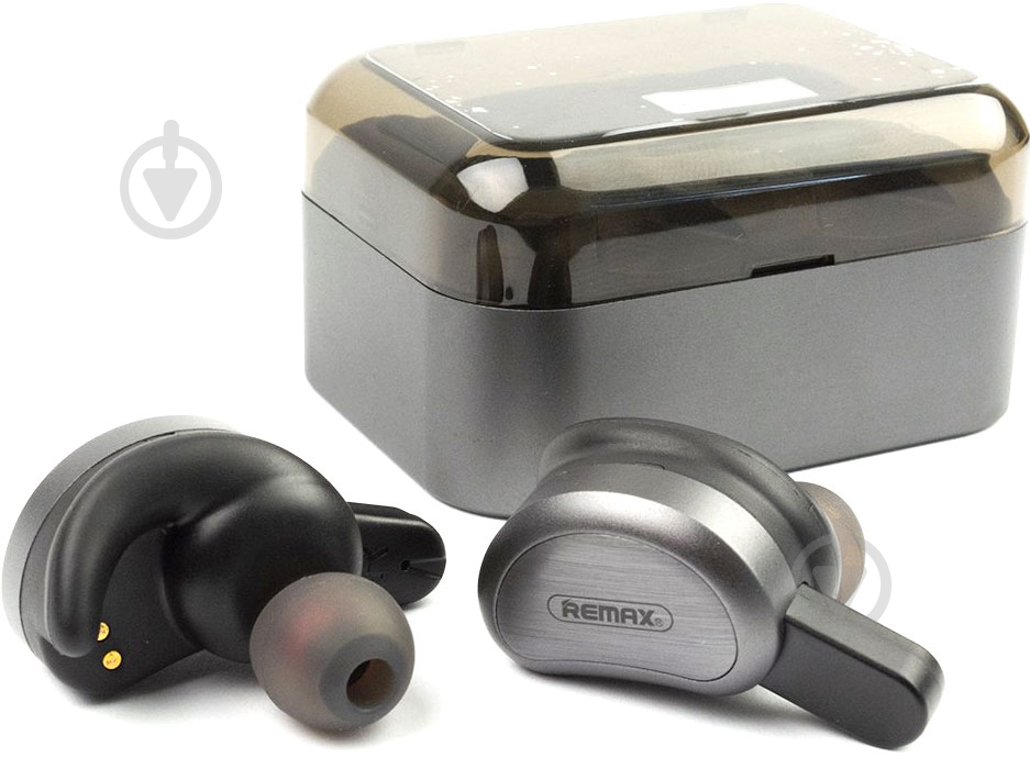 Remax TWS-1True Wireless grey Bluetooth-гарнитура - фото 2
