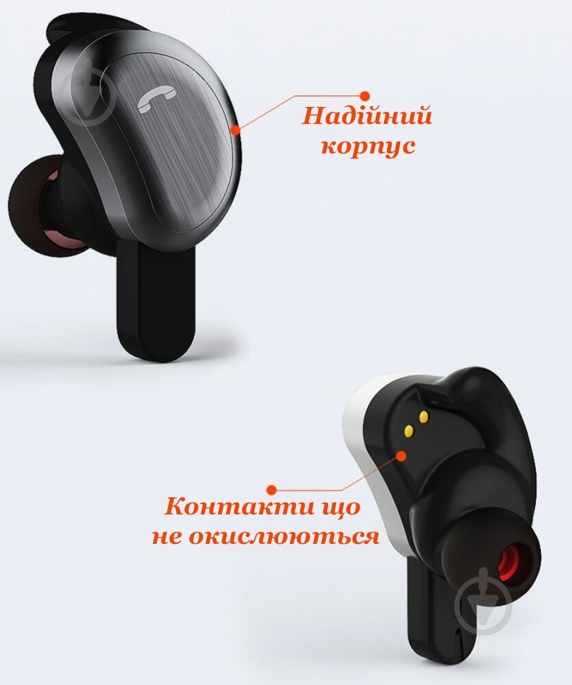 Remax TWS-1True Wireless grey Bluetooth-гарнитура - фото 5